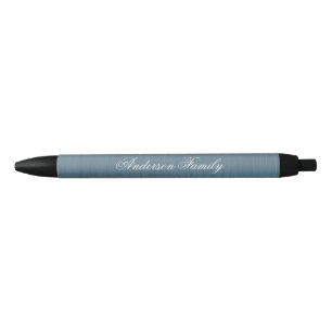 Modern Blue Custom Monogram Business Pen