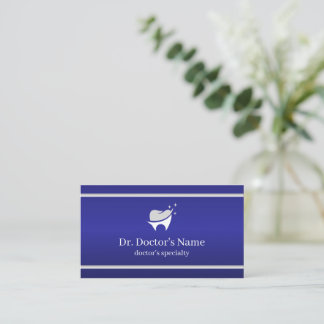 Modern Blue Dental Professional  Business Card