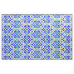Modern Blue Diamond Abstract Fabric