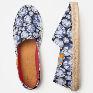 Modern BLUE DIAMOND CUSTOM PRINT Espadrille