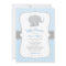 Modern Blue Elephant Baby Boy Shower