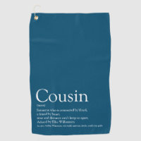 Modern Blue Fun Typographic Cool Cousin Definition