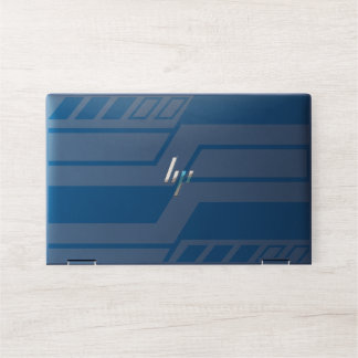 Modern Blue Geometric Laptop Skin