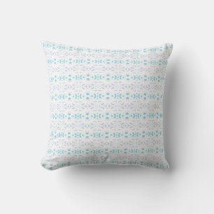 Modern Blue Geometric Pattern Baby Boy's Nursery Throw Pillow