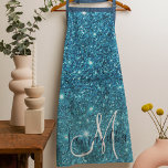 Modern Blue Glitter Sparkles Personalized Name Apron<br><div class="desc">Introducing our Modern Blue Glitter Sparkles Personalized Name collection, exclusively available on Zazzle! This dazzling product line is perfect for adding a touch of glamour and customization to your everyday essentials. Embrace the modern and glamorous vibes of our Modern Blue Glitter Sparkles Personalized Name collection, available exclusively on Zazzle. With...</div>
