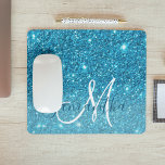 Modern Blue Glitter Sparkles Personalized Name Mouse Pad<br><div class="desc">Introducing our Modern Blue Glitter Sparkles Personalized Name collection, exclusively available on Zazzle! This dazzling product line is perfect for adding a touch of glamour and customization to your everyday essentials. Embrace the modern and glamorous vibes of our Modern Blue Glitter Sparkles Personalized Name collection, available exclusively on Zazzle. With...</div>