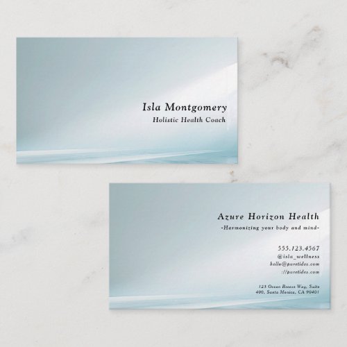 Modern Blue Gradient Business Card