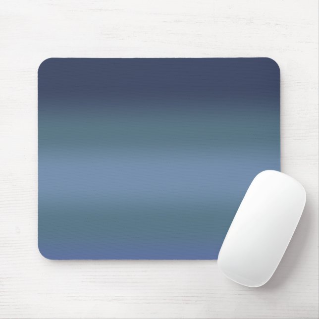 Modern blue gradient Watercolor galaxy  Mouse Pad (With Mouse)