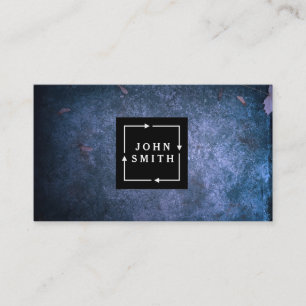 Modern Blue Graffiti Cool Abstract Art Business Ca Card