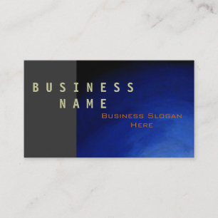 Modern Blue Gray Abstract Business Card