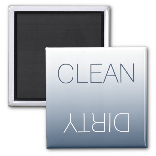 Modern Blue_Gray Clean or Dirty Dishwasher Magnet