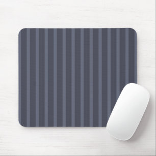 Modern Blue Gray Striped Mouse Pad