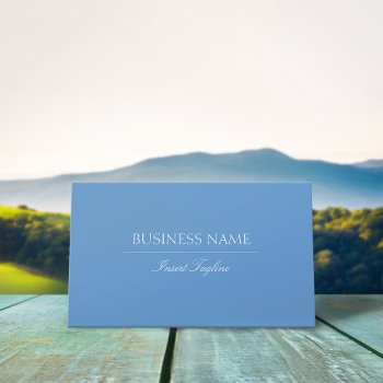 Modern Blue Gray White Business Card by RicardoArtes at Zazzle