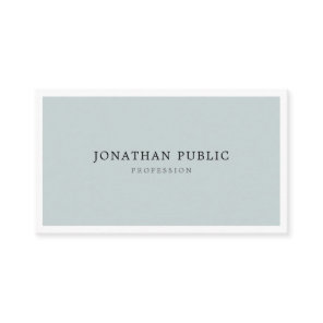 Modern Blue Green Minimalist Elegant Simple Plain Business Card Modern Blue Green Minimalist Elegant Simple Plain Business Card