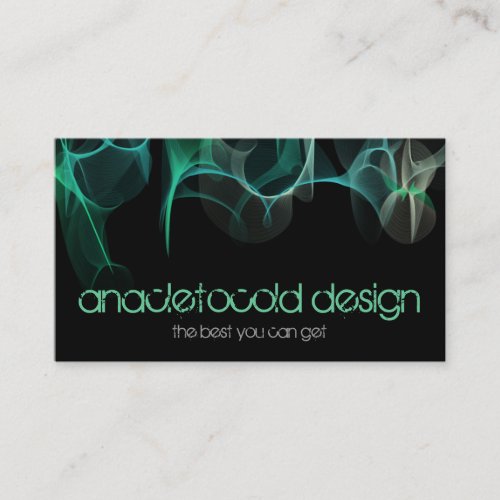 modern blue green smoke bussiness card business card template
