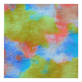 MODERN BLUE GREEN   STYLISH ABSTRACT PATTERN   FAUX CANVAS PRINT
