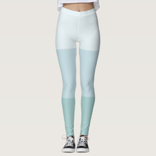 Modern Blue Green Template Elegant Pastel Color Leggings