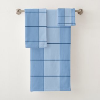 Modern Blue Grid Pattern
