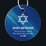 Modern Blue Grunge Bar Mitzvah Favor Tags<br><div class="desc">Modern navy blue grunge Bar Mitzvah favor tags. Easily personalize for custom party favors.</div>