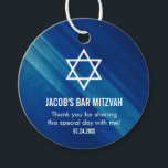 Modern Blue Grunge Bar Mitzvah Favor Tags<br><div class="desc">Modern navy blue grunge Bar Mitzvah favor tags. Easily personalize for custom party favors.</div>