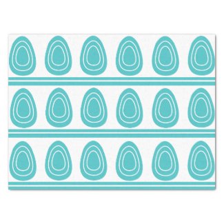 Modern Blue Happy Easter Eggs Pattern