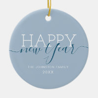 Modern blue Happy new Year