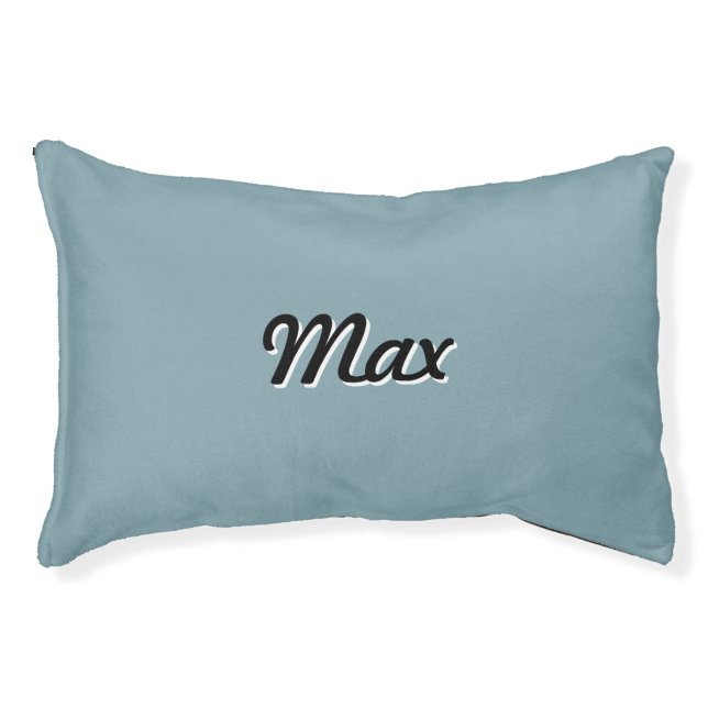 Modern Blue Initial Pet Bed (Front)