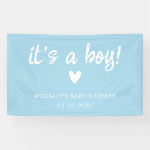 Modern Blue it's a BOY Baby Shower