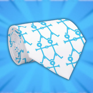 Modern Blue Love Men Icon 2006 Pattern Neck Tie