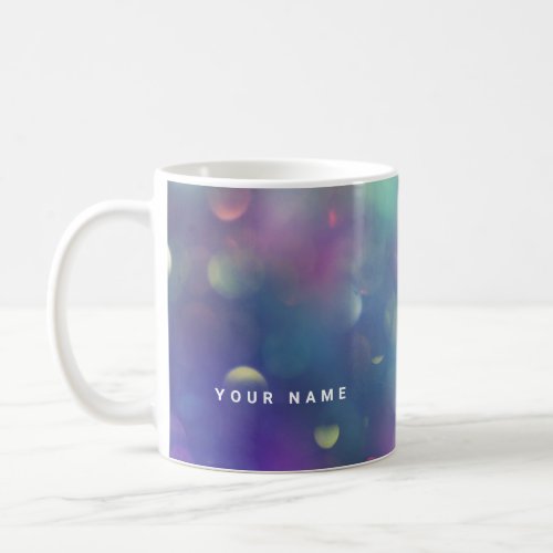 Modern Blue Mermaid Custom Name Fairy Coffee Mug