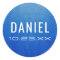 Modern Blue Name Date Mitzvah Birthday Favor