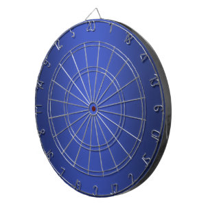 Modern blue navy gradient Watercolor galaxy Dart Board