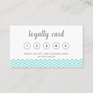 Modern Blue Ocean Waves Loyalty Card