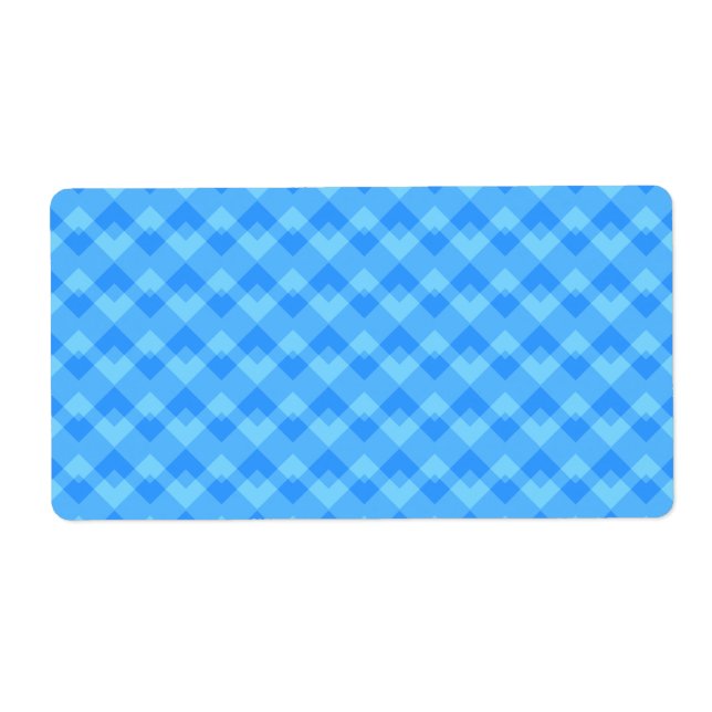 Modern Blue Pattern. Label (Front)