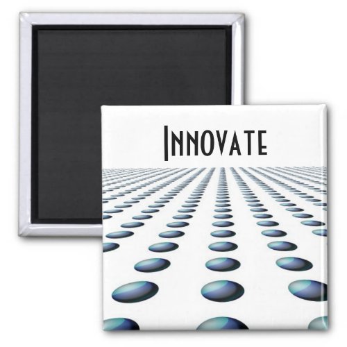 Modern Blue Patterned Design _ Innovate Magnet