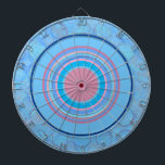 Modern Blue Pink Abstract Artsy Circles Bullseye Dart Board<br><div class="desc">Modern Blue Pink Abstract Artsy Circles Bullseye Dart Board is a fun Dart Board to use with family and friends. There are colors of trendy blue and pink.</div>