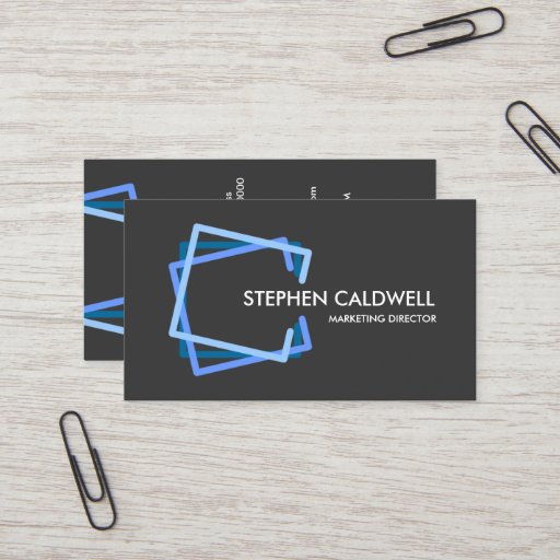 Customizable Modern Blue Professional Business Cards