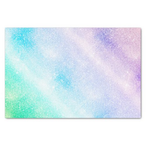 Modern Blue Purple Glitter Ombre Glam Design Tissue Paper