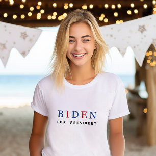 Modern Blue Red Joe Biden for President T-Shirt
