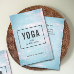Modern Blue Rose Scratches Yoga Instructor Flyer<br><div class="desc">Modern customizable flyer template with cool blue/rose scratches background. You can customiza with your text.</div>