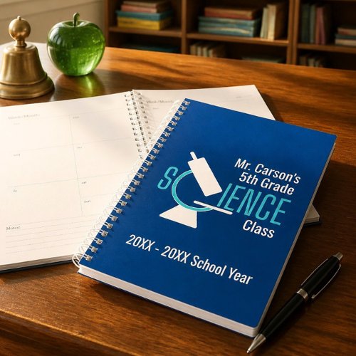 Modern Blue Science Teacher Planner | Lesson Book
