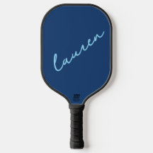 Modern Blue Script Name 