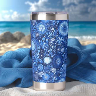 Modern Blue Shibori