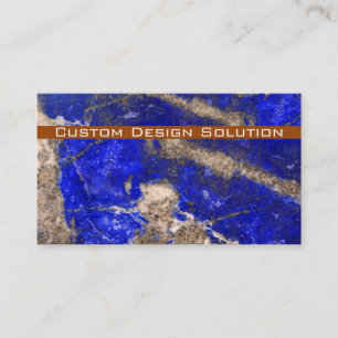 Modern Blue Stone business cards