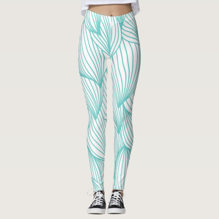 blue patterned leggings