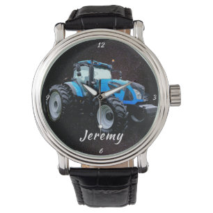 Modern Blue Tractor Watch
