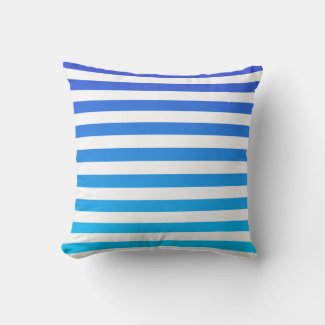 Modern Blue Turquoise Ombre Stripes