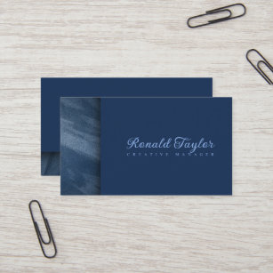 Modern Blue velvet texture  Business Card