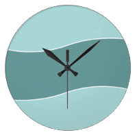 Modern Blue Wall Decor Clock