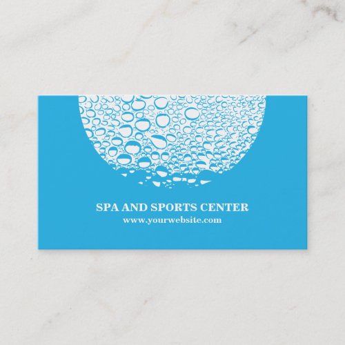 Modern Blue Water Coach Business Card